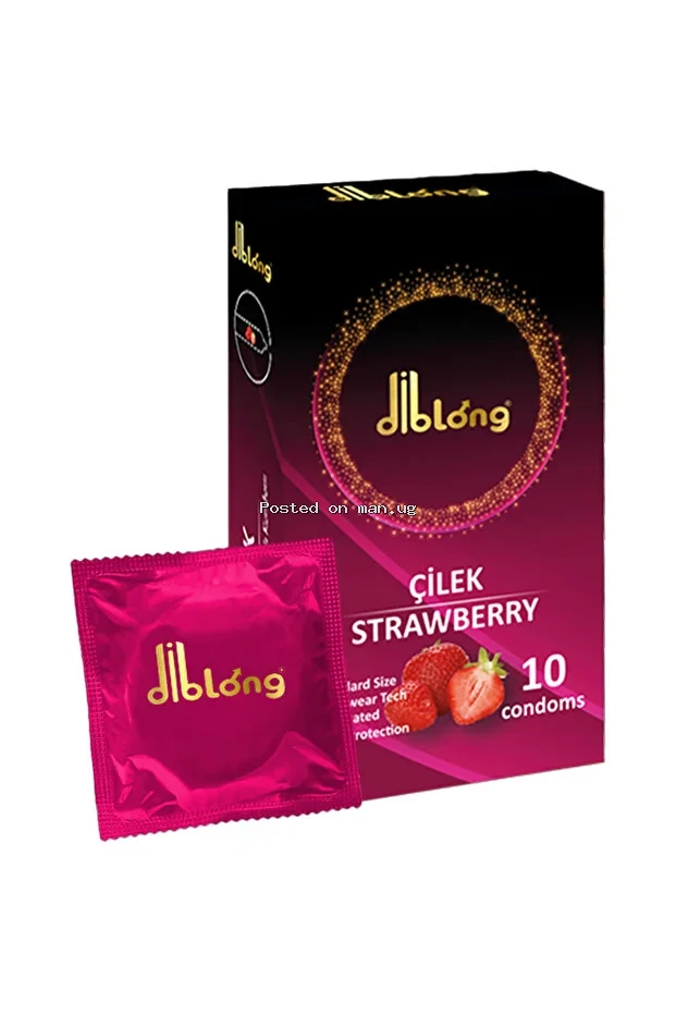 Diblong Strawberry Flavored Condom.10-pcs